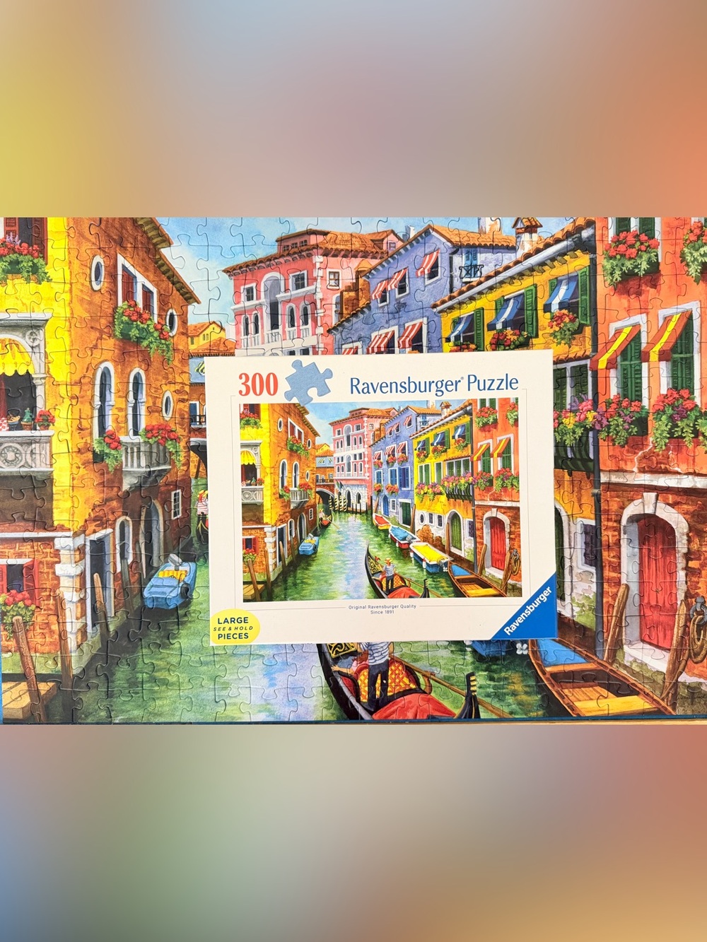 Ravensburger Gondola Ride Venice Italy 300-Piece JigSaw PuzzleLarge-Format